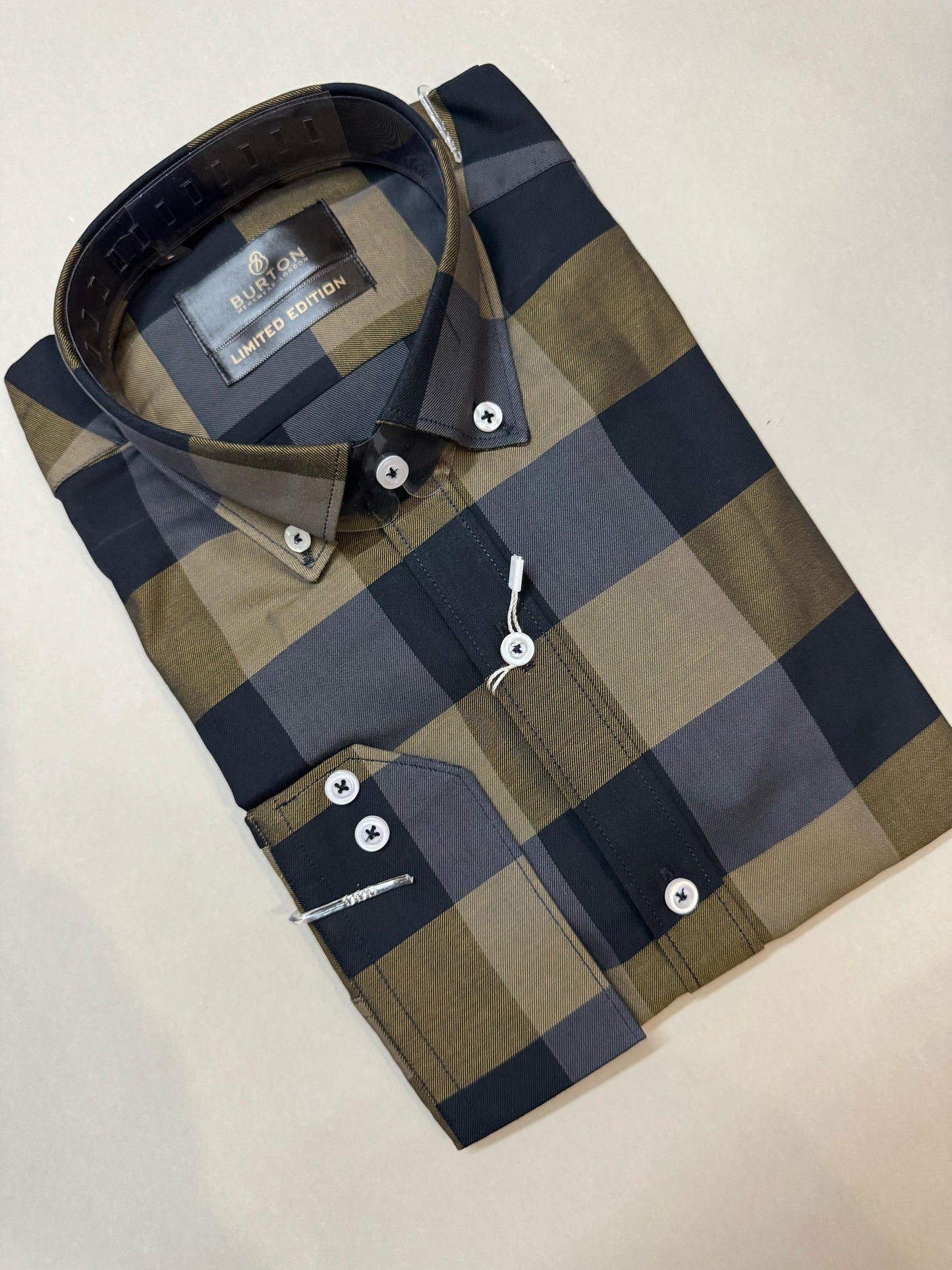 TS - 1004 ( Black Brown Grey Check)