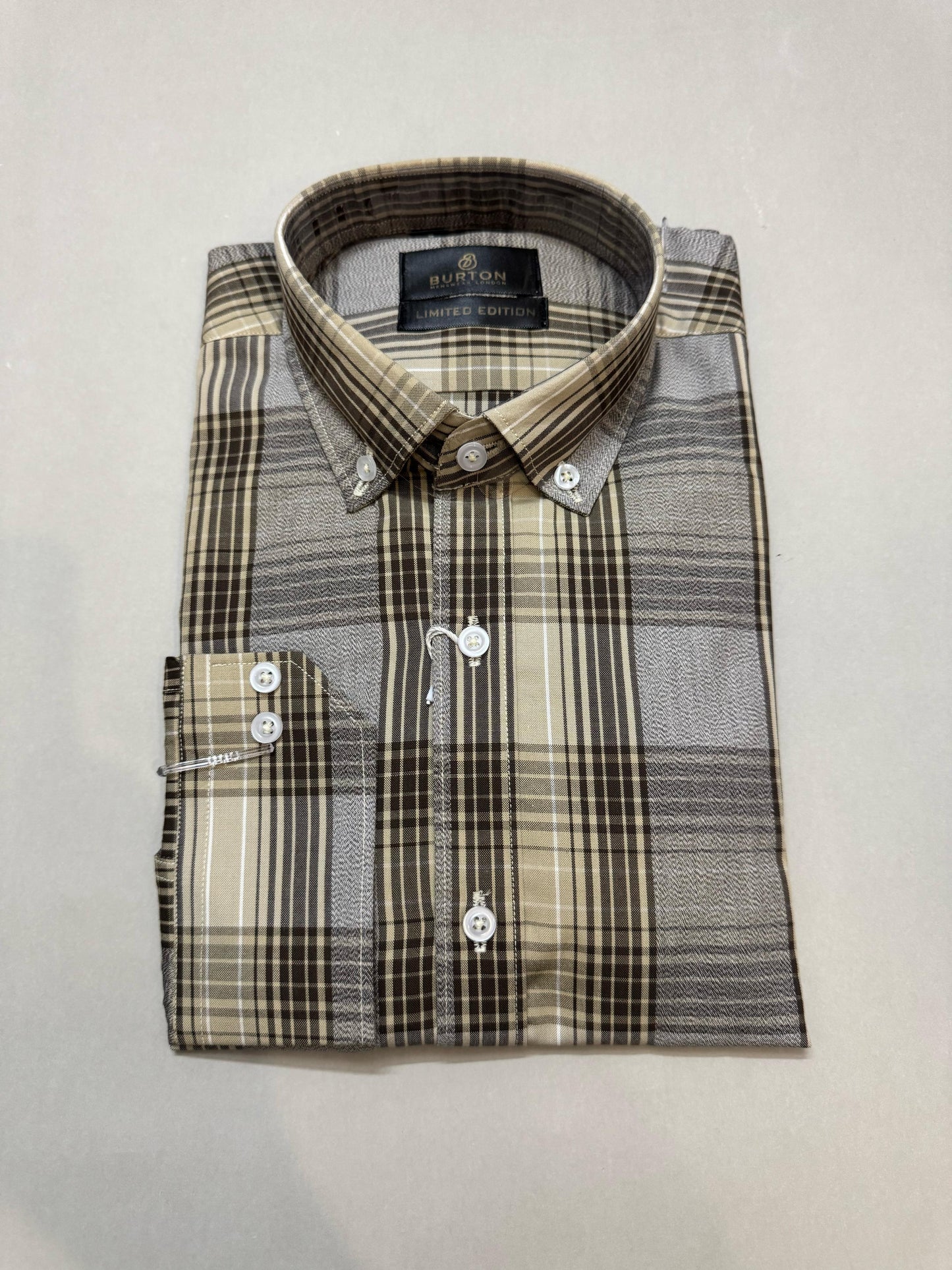 TS - 1005 (Grey with Beige Check)