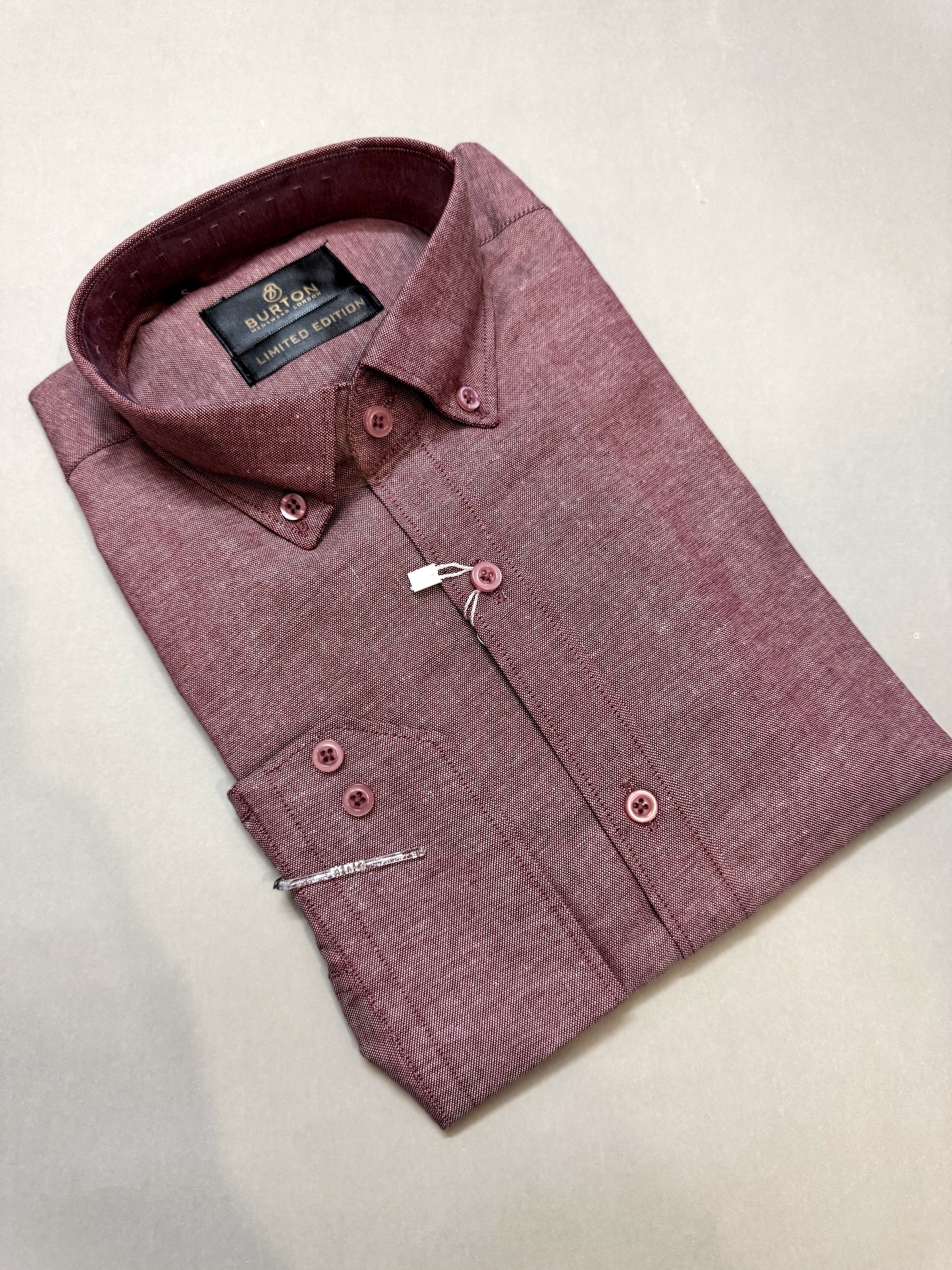 TS - 1017 (Maroon Rouge Chambray)