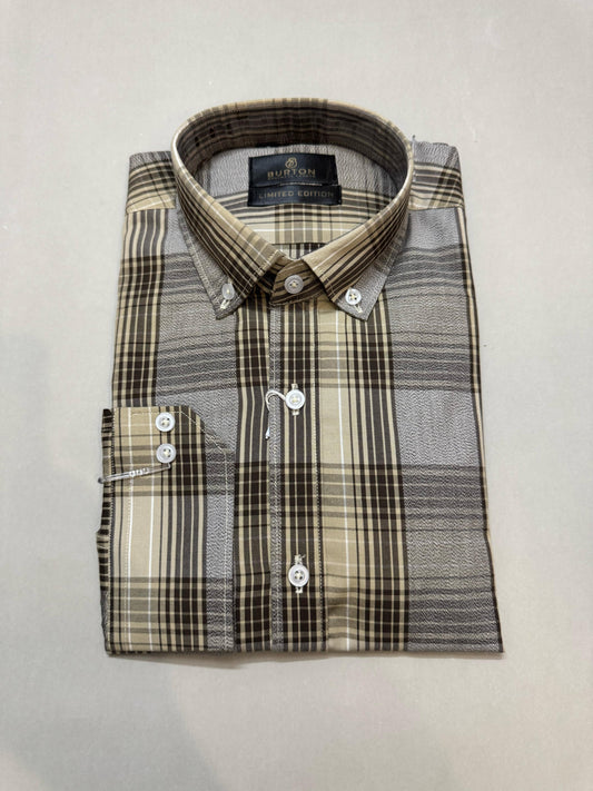 TS - 1005 (Grey with Beige Check)