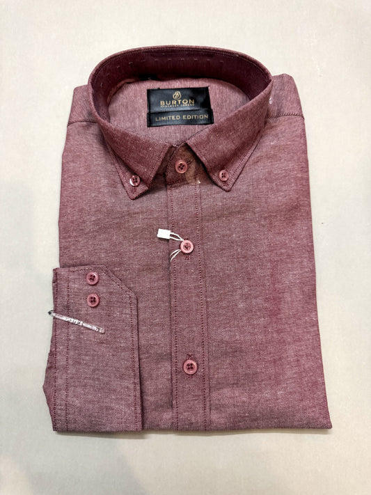 TS - 1017 (Maroon Rouge Chambray)