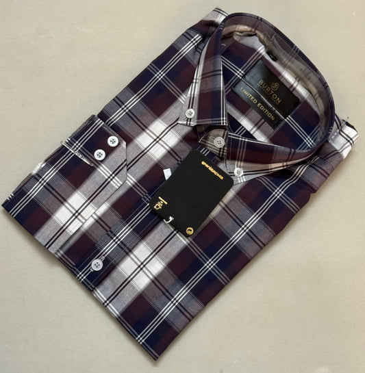 TS - 1035 (Maroon and Grey Checkered)